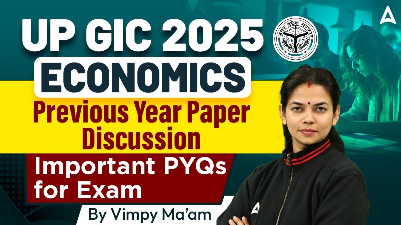 UP GIC Lecturer  Economics Classes 2025  | UP GIC Lecturer Previous Year Paper#3 |GIC Lecturer PYQ's