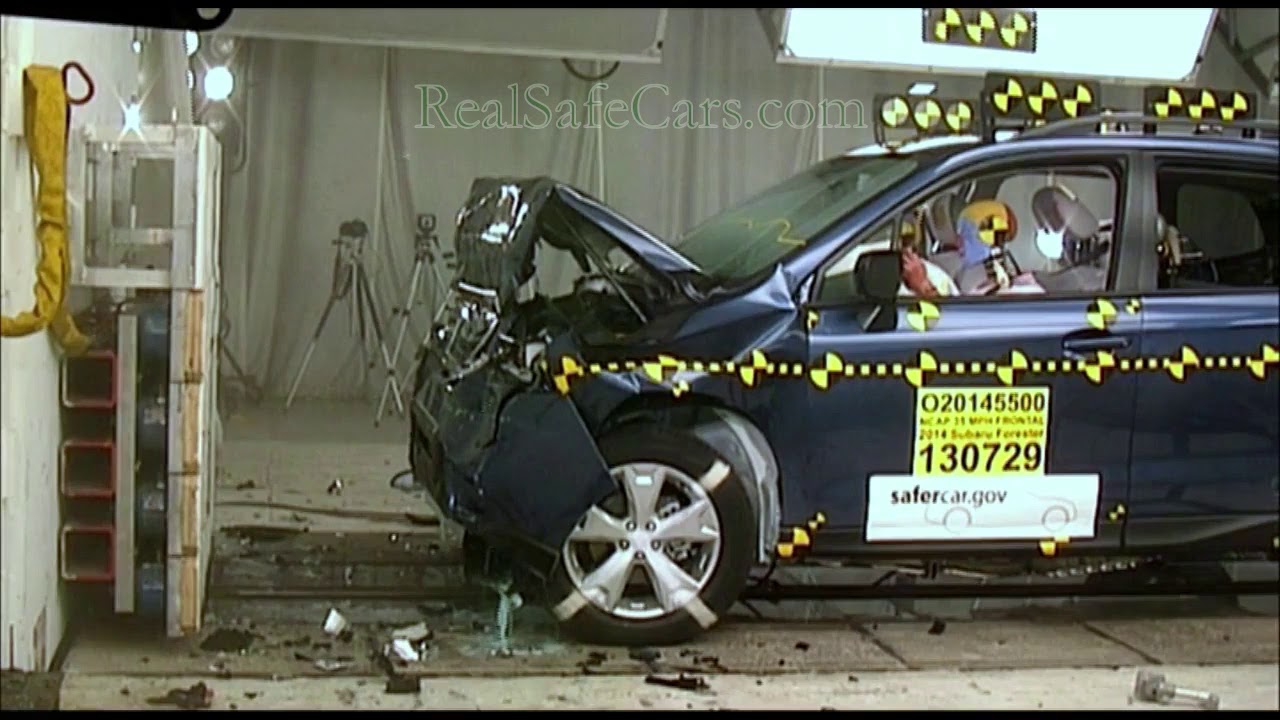 Subaru Forester (2014-2018) Crash Tests (Side-Pole, Front, Side)
