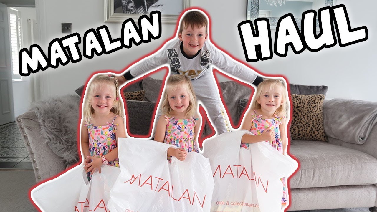 Matalan Haul | FASHION SHOW | 6 year old Boy, 3 year old Triplet Girls, 9 months old baby Boy