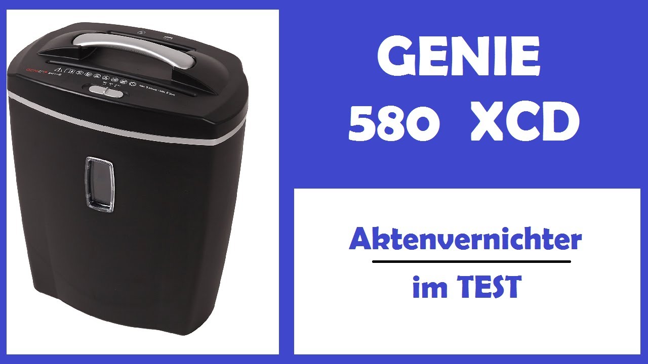 GENIE 580 XCD Aktenvernichter ►► Sicherheitsstufe 4 ✅✅