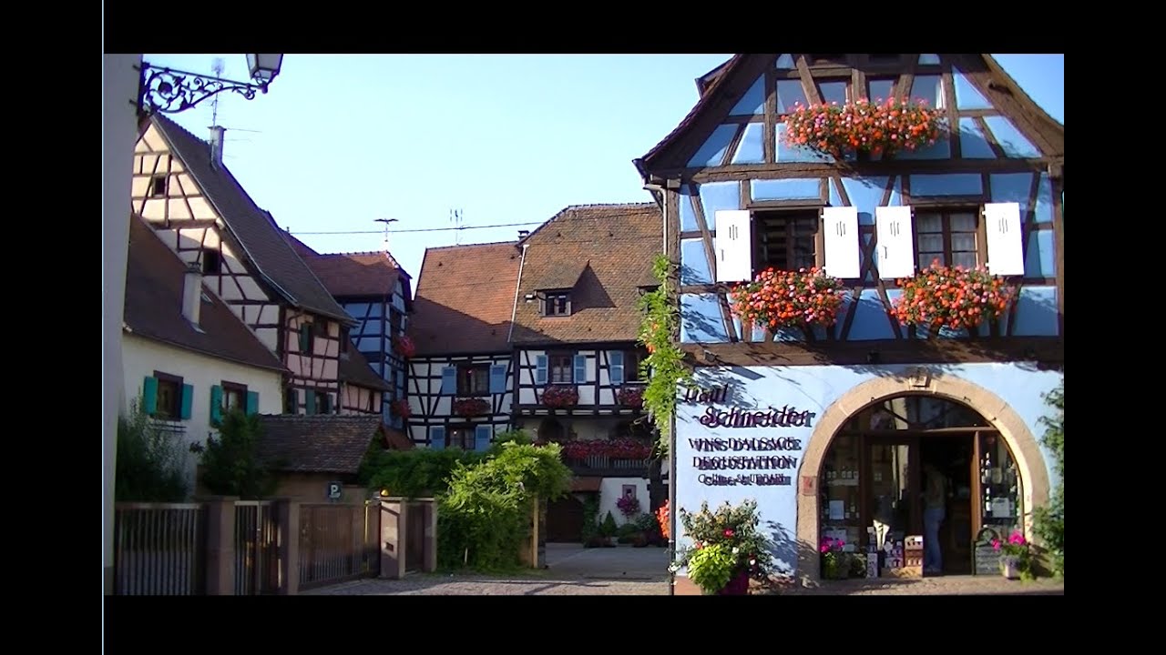 Eguisheim village d'Alsace classé plus beau village de France.