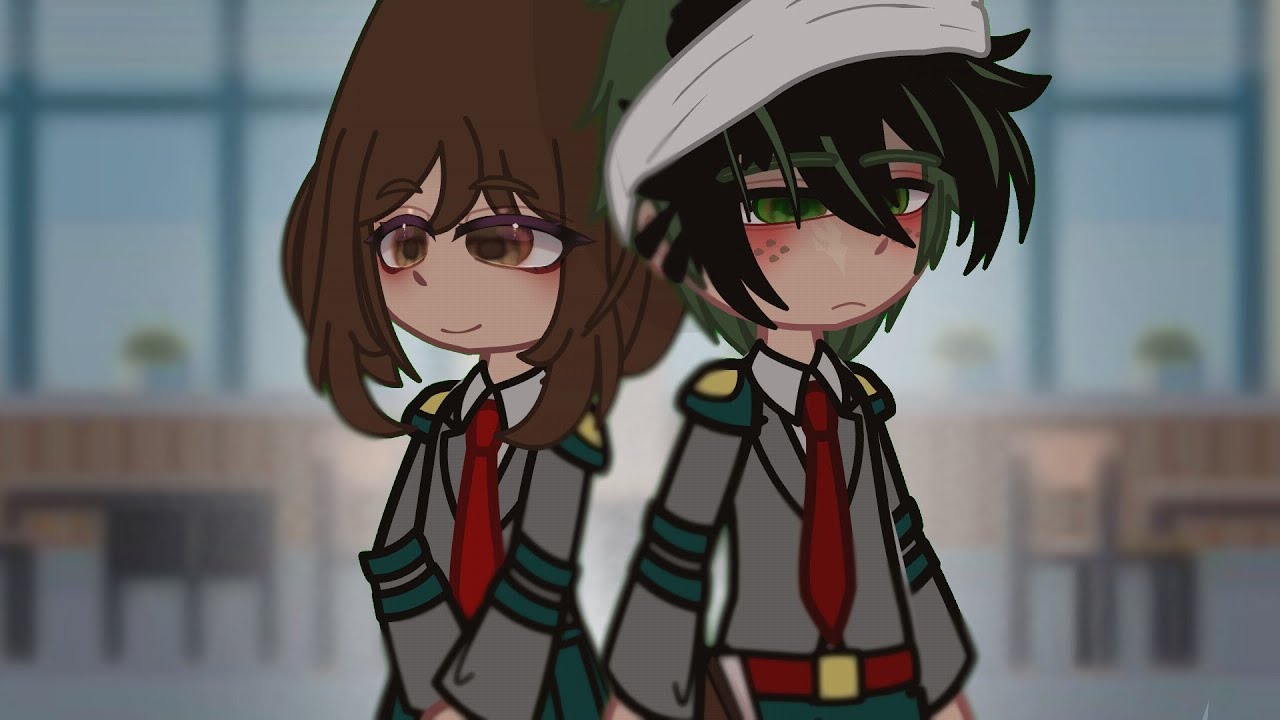 Villain Deku's first day of school ⁉️😱 //MHA//gacha//Villain Midoriya AU