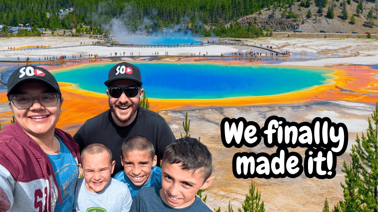 Exploring Yellowstone National Park | Grand Prismatic Spring & Old Faithful