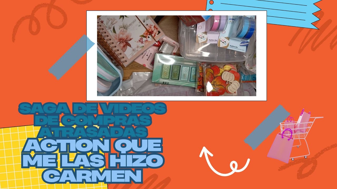 Saga de compras atrasadas por carmen de ACTION#compras #manualidades #scrapbooking