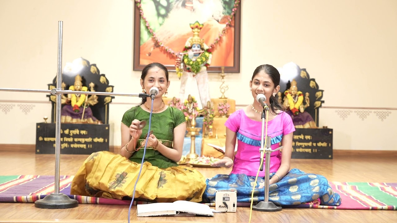 Bhajans by Krithi & Keerthana at Chinmaya Kripa on 26 Jan 2025
