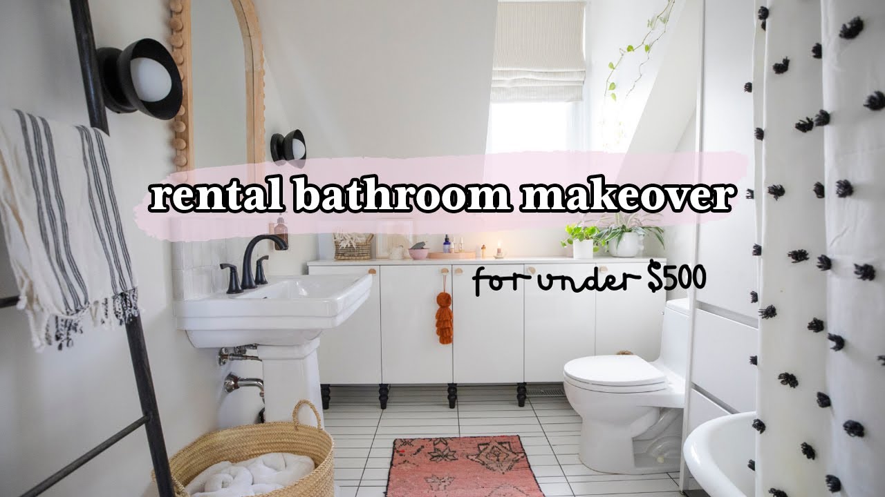 Rental Bathroom Makeover On A Budget | My Rental Reno S3 E12