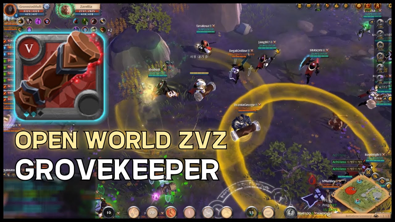Albion Online ZvZ: Open World (Grovekeeper), SLAP vs. ARCH / 알비온 ZvZ 오픈월드(그로브 키퍼)