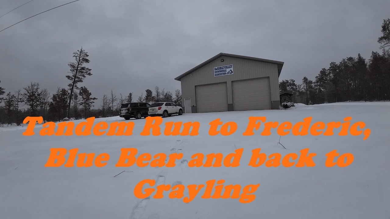 Ep 4 Jan 15 Tandem Snowmobile Trail Groom.