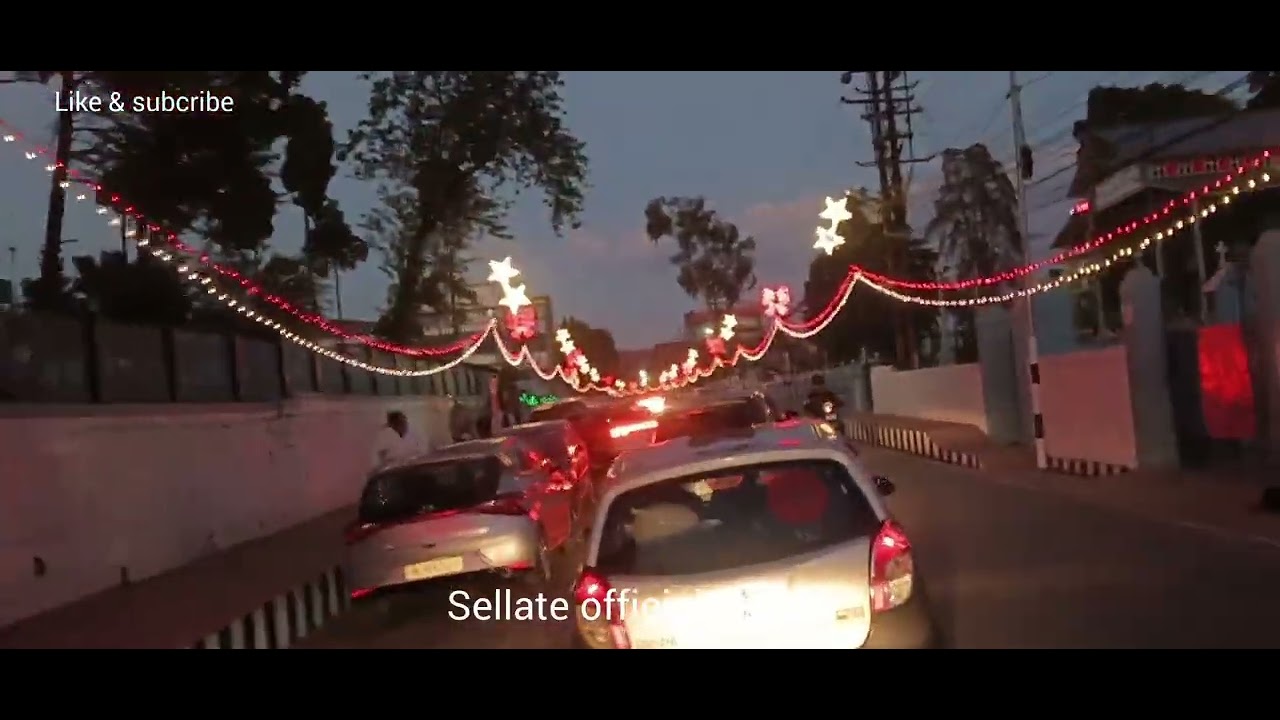 Shillong city christmas decoration 21 December 2025