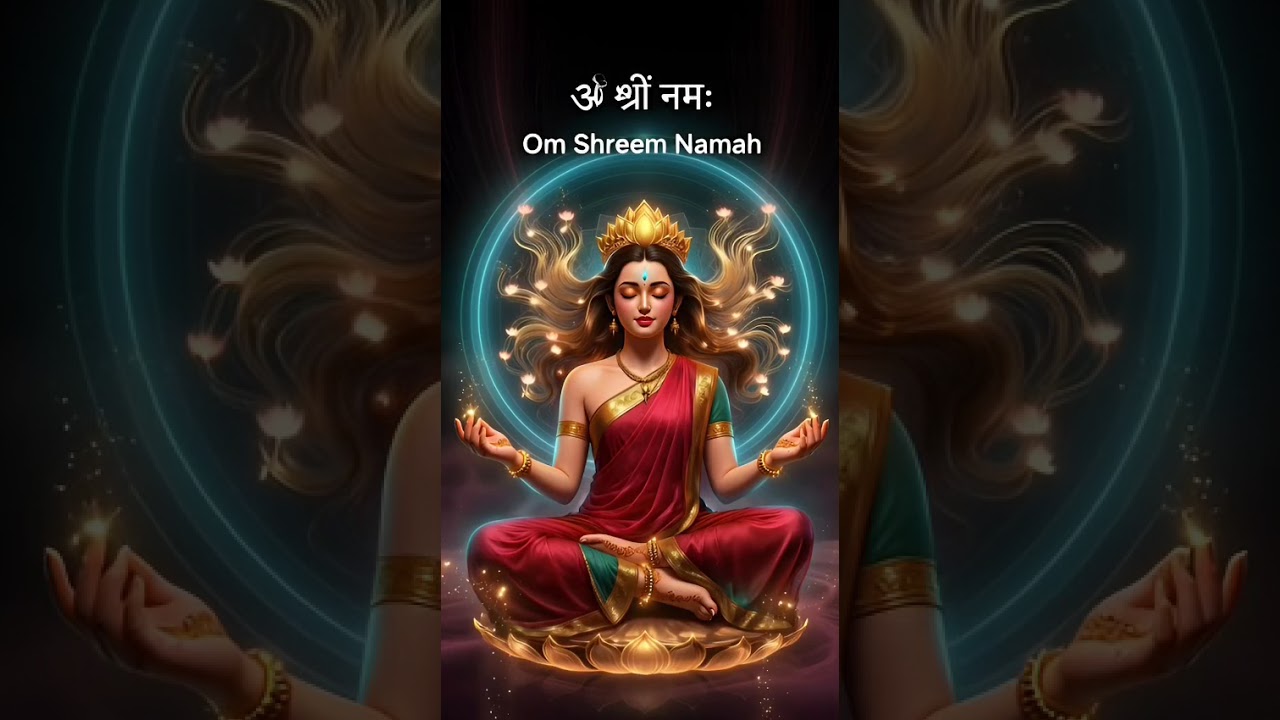 Om Shreem Namah &bull; 6s Abundance Reset 🕉️✨ #shorts #mantra  #meditation #spirituality  #vedicmantra