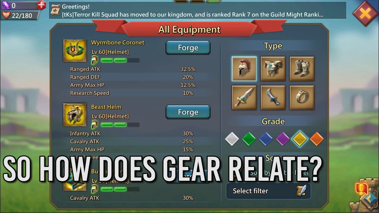 Best Gear Setups for F2P, Mild P2P, and extreme P2P - Lords Mobile