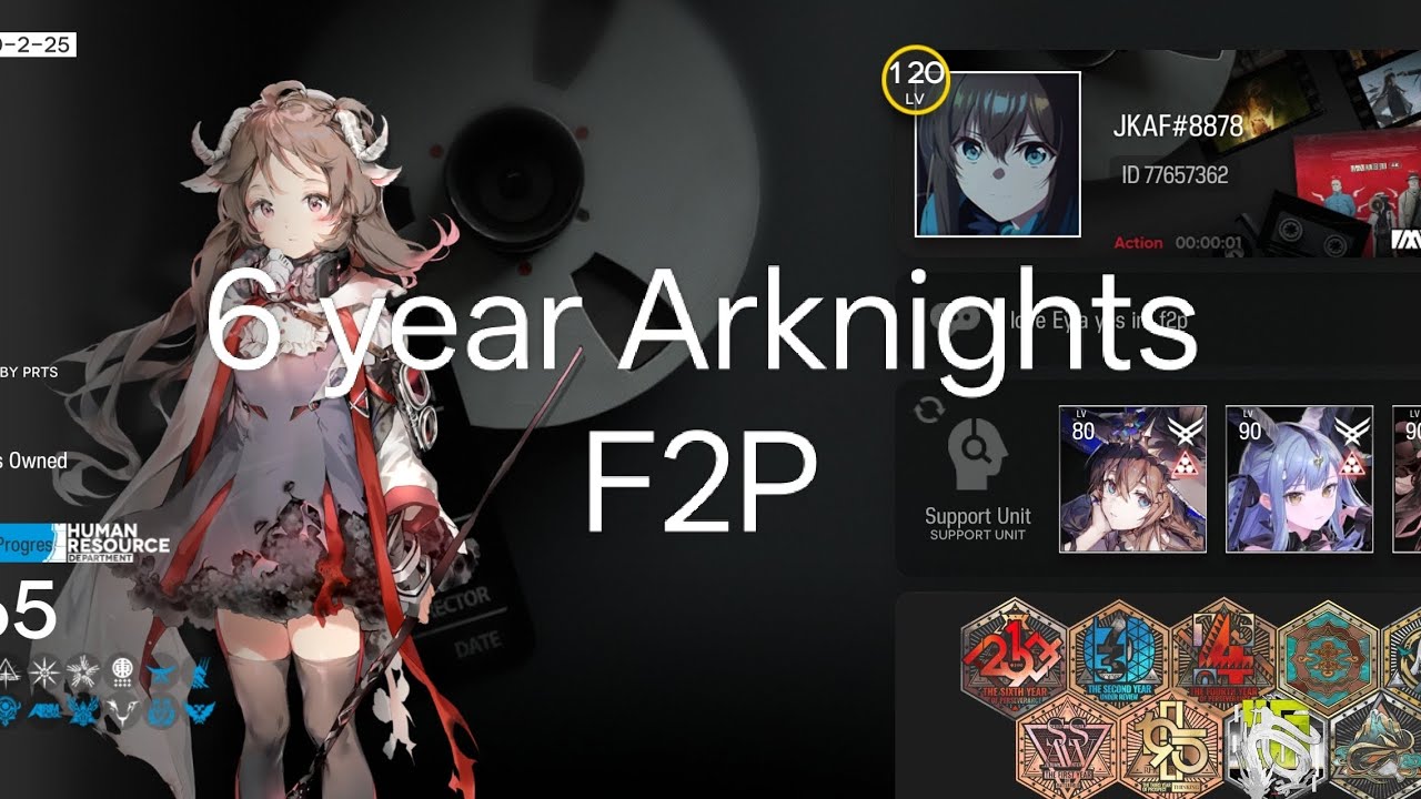 Arknights || Account review. 6 year F2P