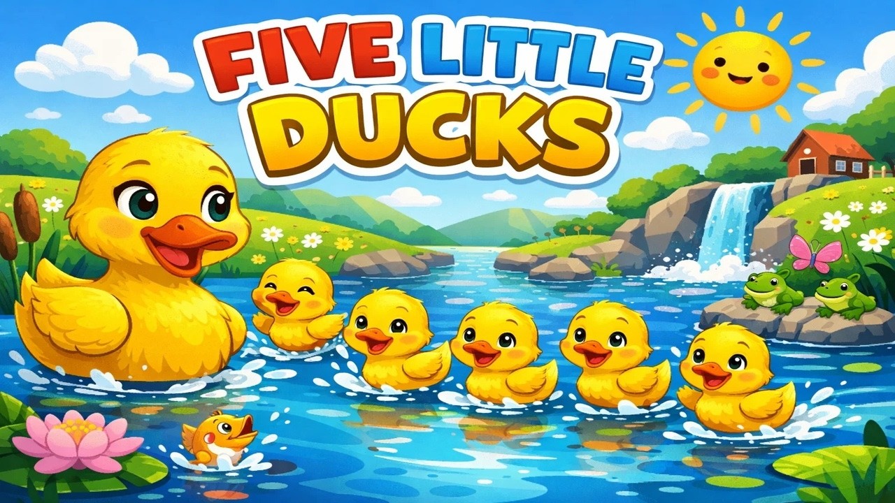 Five Little Ducks Went Swimming One Day | Kids Songs & Rhymes