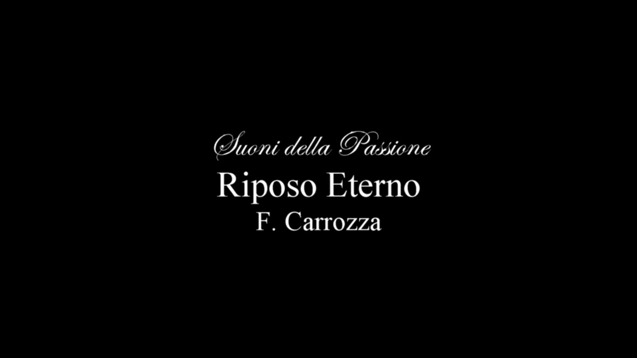 Marce Funebri Trani - Suoni della Passione - Riposo Eterno