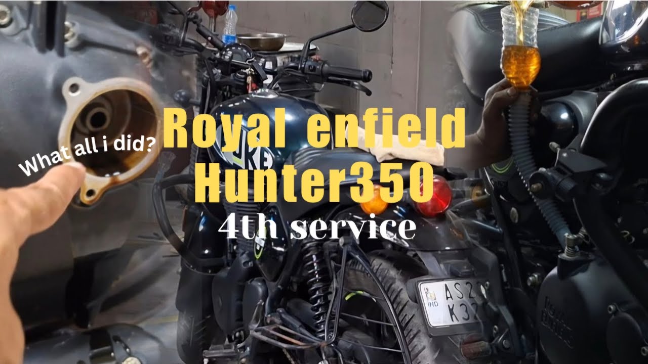 Royal enfield HUNTER350 4th servicing done...