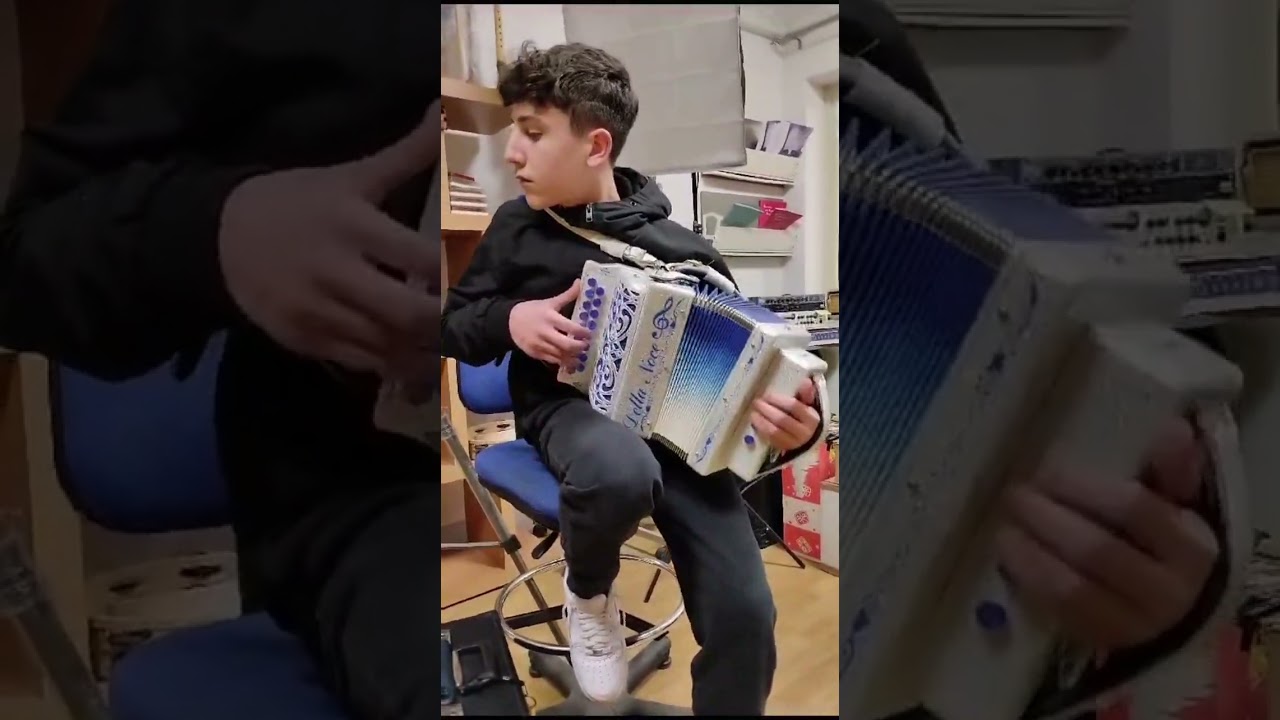 Organetto Della Noce 4 bassi 17 tasti in Sib Binci Suona Maicol Mastrella (Saltarello)