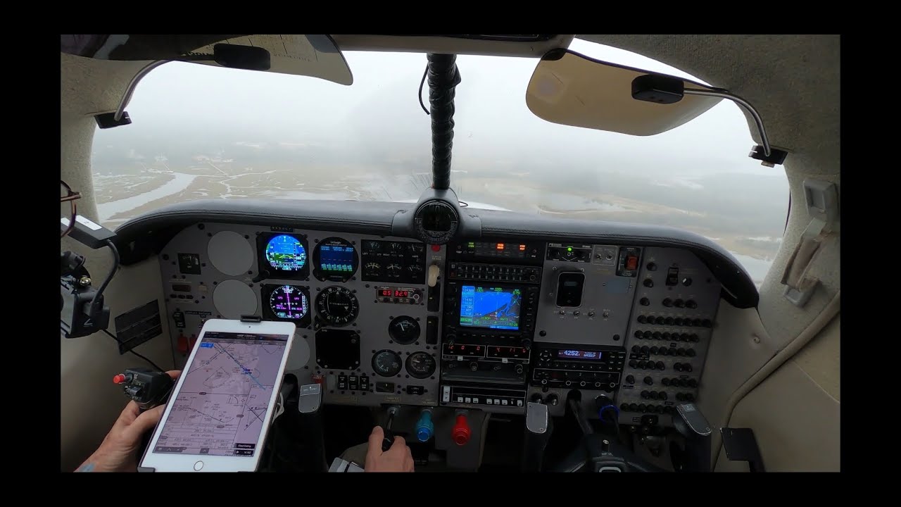Dual GI-275's - LIFR RNAV 13 approach @ KFHB down to MINIMUMS!!