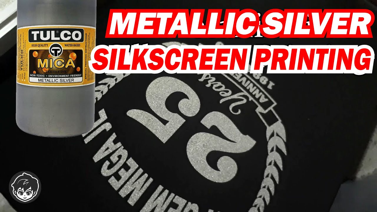 Metallic Silver Silkscreen printing | Screen life