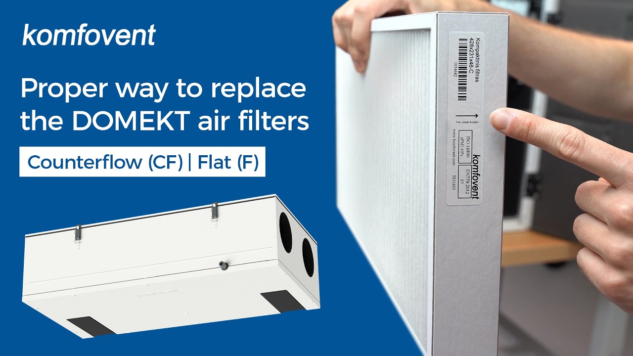 DOMEKT Filter Change | Counterflow (CF) | Flat (F) (EN)