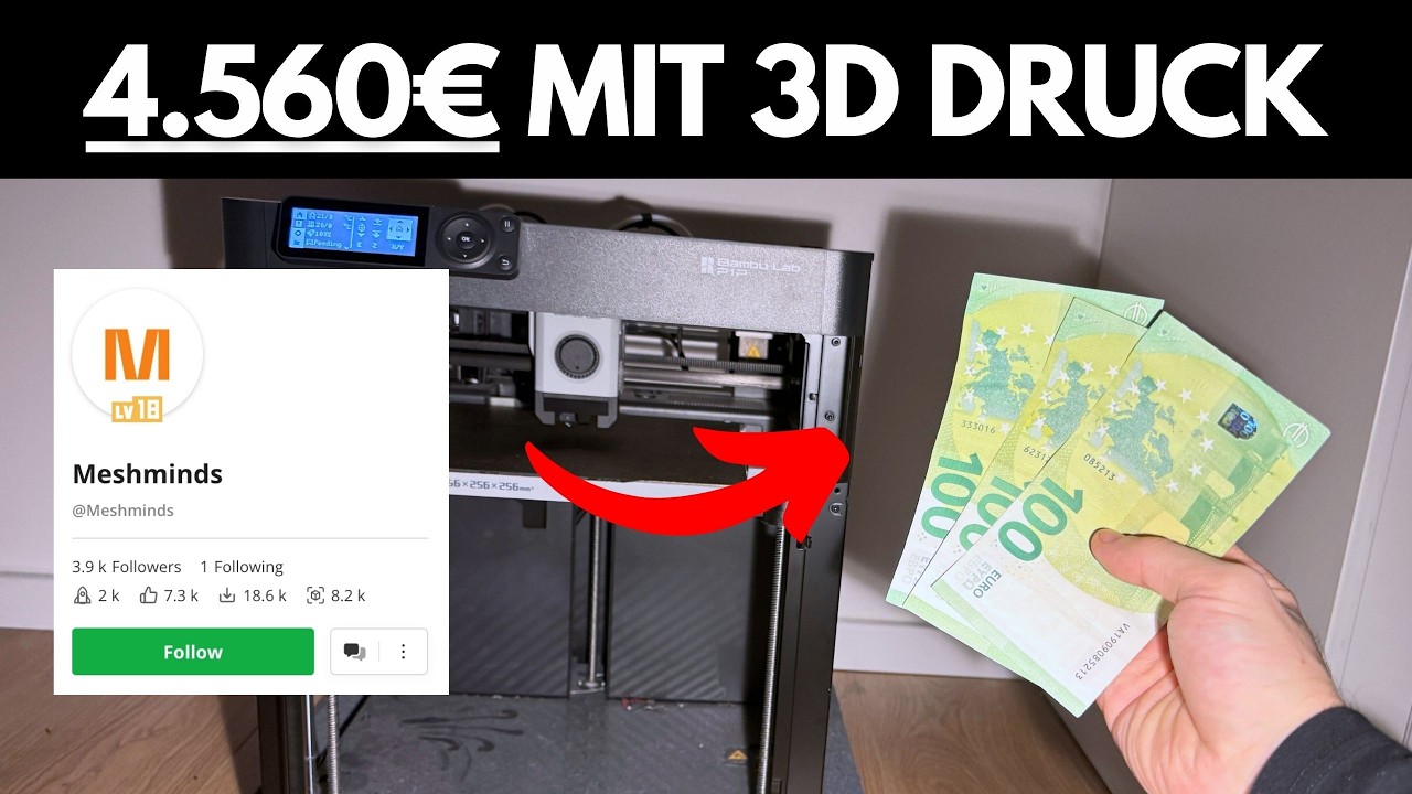 Wie ich 4560&euro; mit 3D Druck auf Makerworld verdient habe