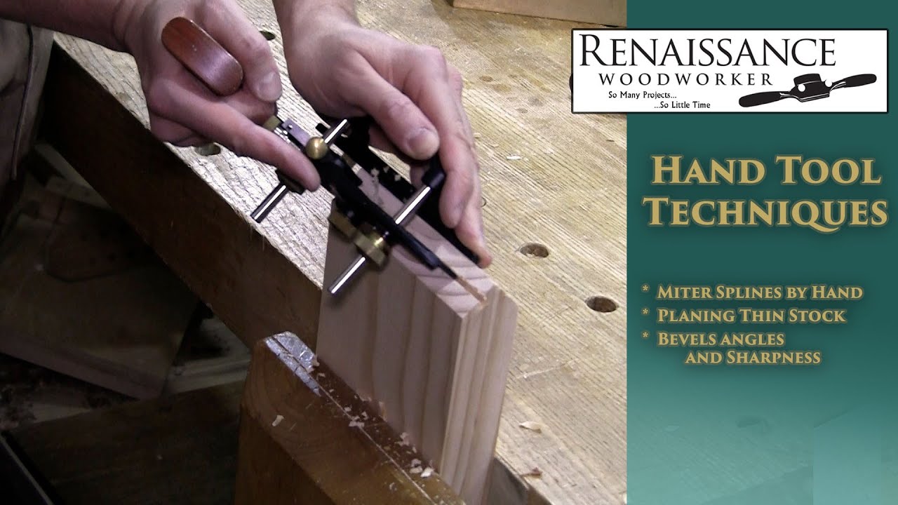 Miter Splines by Hand & Planing Thin Boards