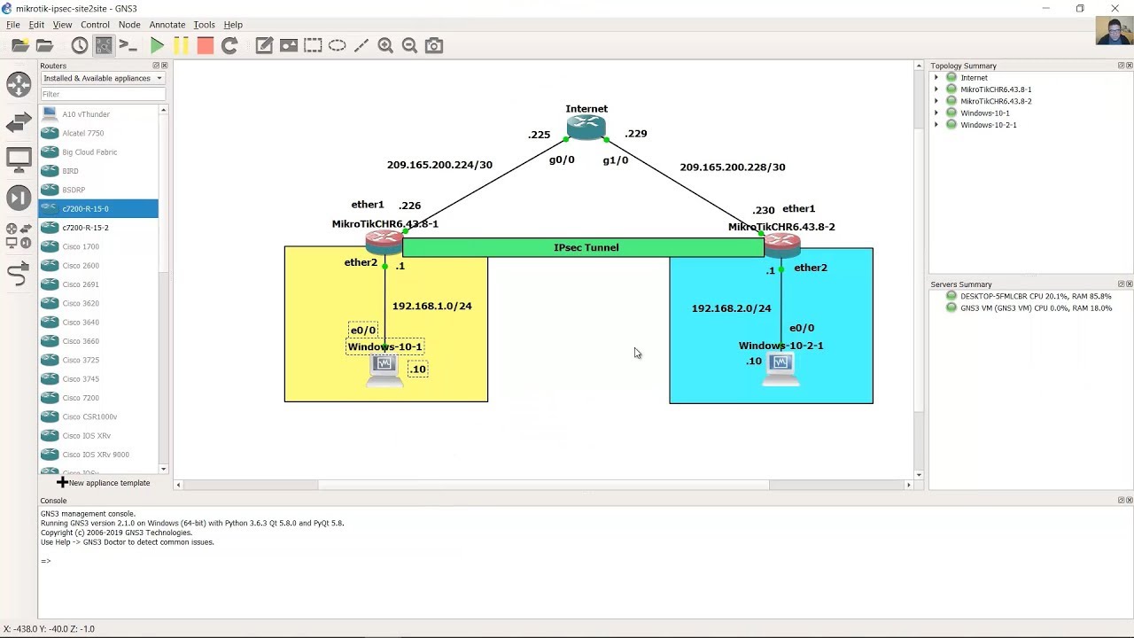 Site to Site IPsec IKEv2 Tunnel - MikroTik Routers
