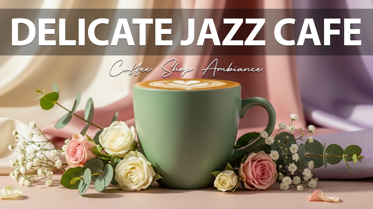 Deliate Jazz cafe ☕ Coffee Shop Ambiance for Studying, Working & Relaxing