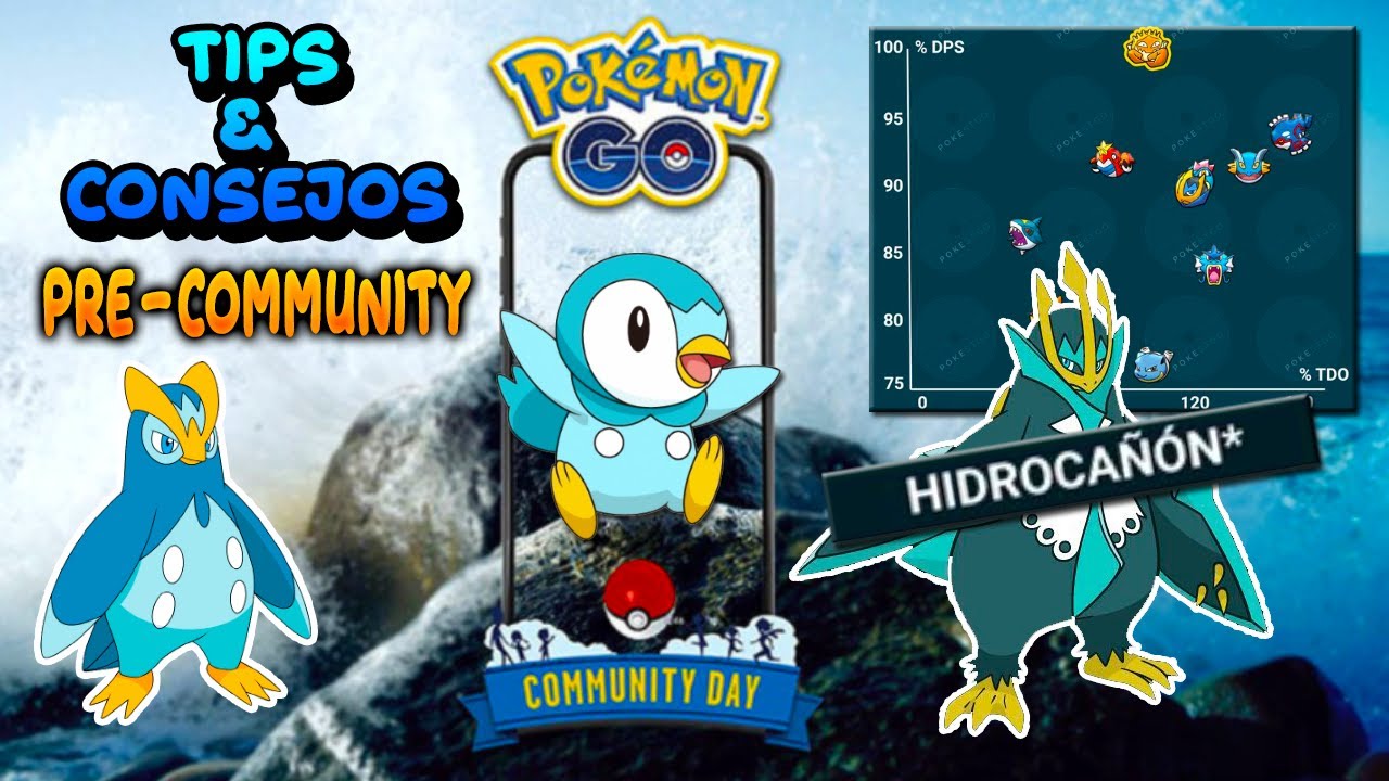 &iquest;COMO DE &Uacute;TIL ES EMPOLEON CON HIDROCA&Ntilde;&Oacute;N? COMMUNITY DAY DE PIPLUP | TIPS Y CONSEJOS POK&Eacute;MON GO
