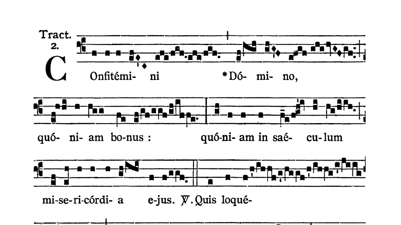 Dominica II in Quadragesima (II Niedziela Wielkiego Postu) - Tractus (Confitemini Domino)