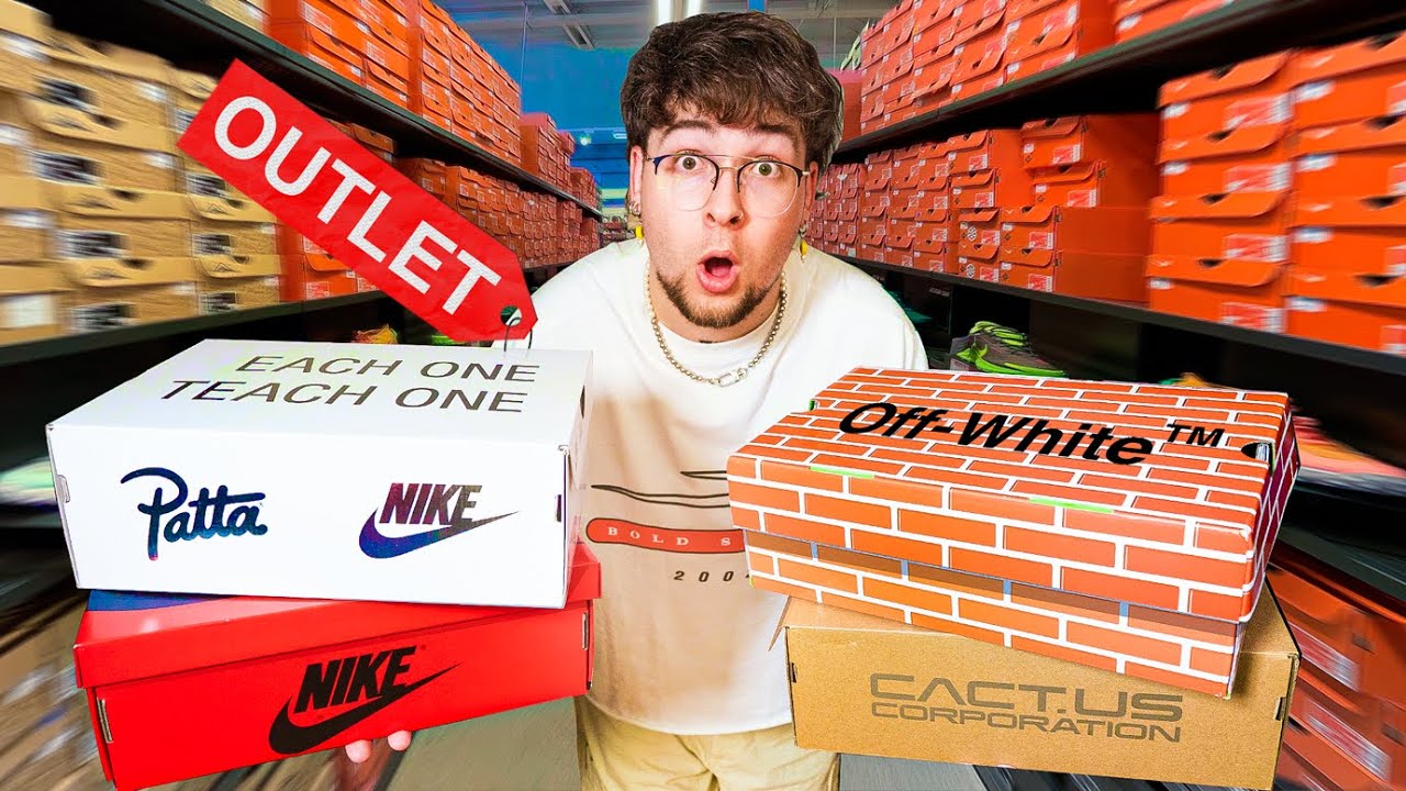COMPRANDO ZAPATILLAS EXCLUSIVAS EN OUTLETS!! *Off white, Travis scott, Patta...*