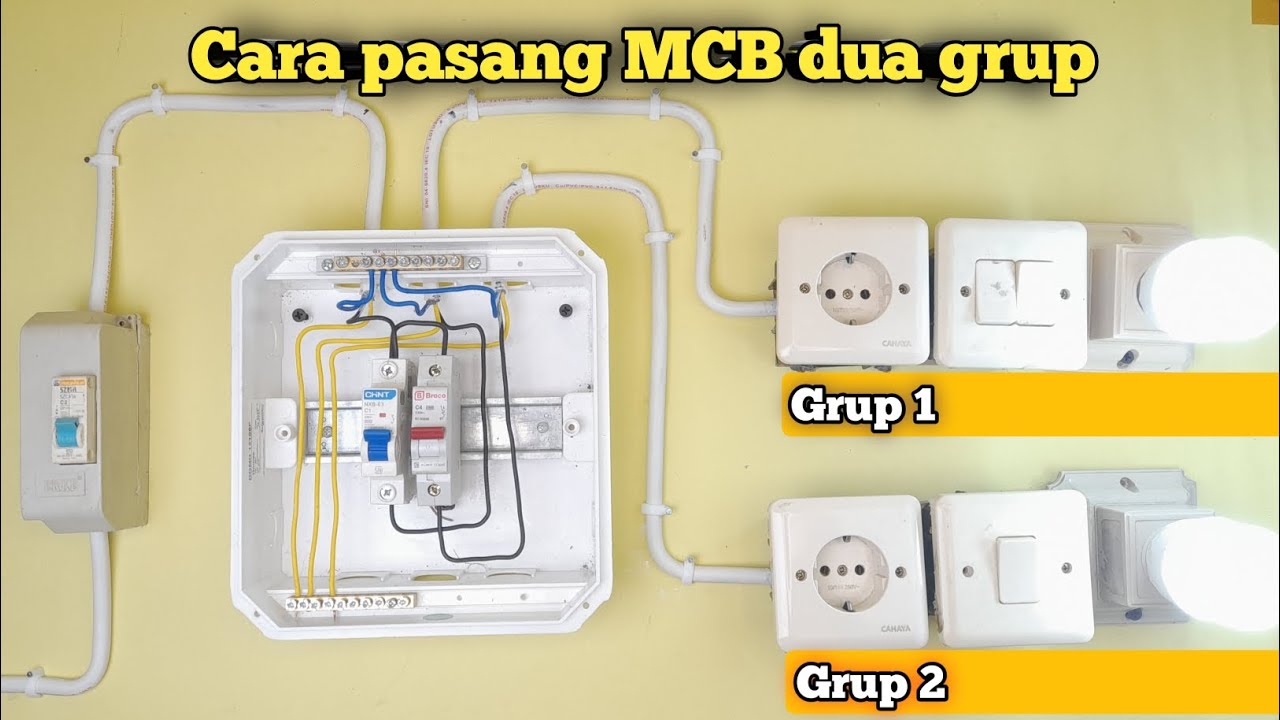 Cara membagi listrik 2 jalur