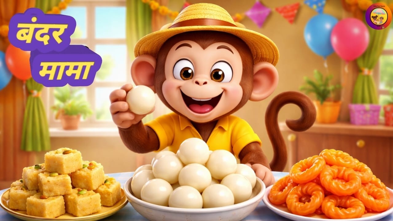 Bandar Mama Pahan Pajama - 3D Animated Hindi Rhymes