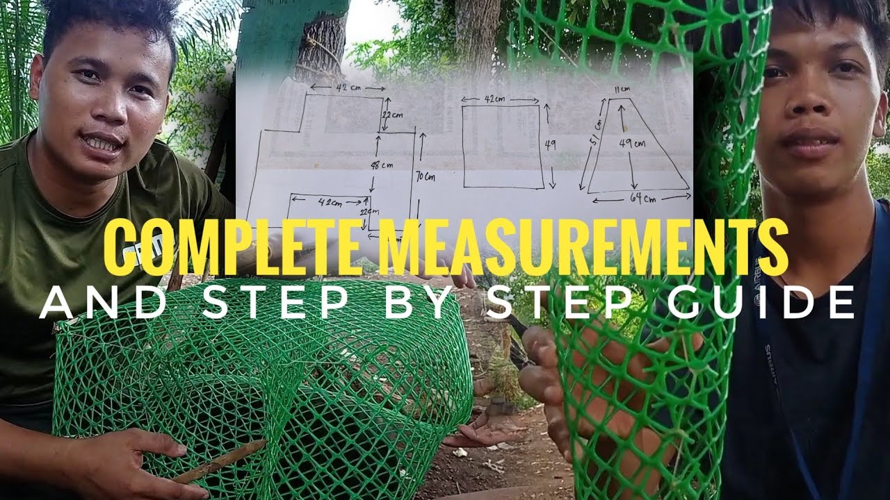 PAANO GUMAWA NG FISH TRAP O BUBU PARA SA ISDA GAMIT ANG PLASTIC SCREEN | TAMANG SUKAT AT PAG TALI