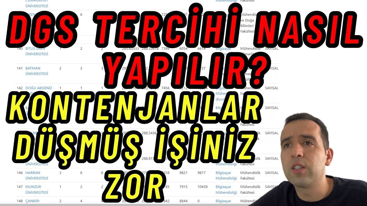 2023 DGS Tercihi nasıl yapılır güzel bir tercih robotu buldum. Dikey geçiş tercihleri