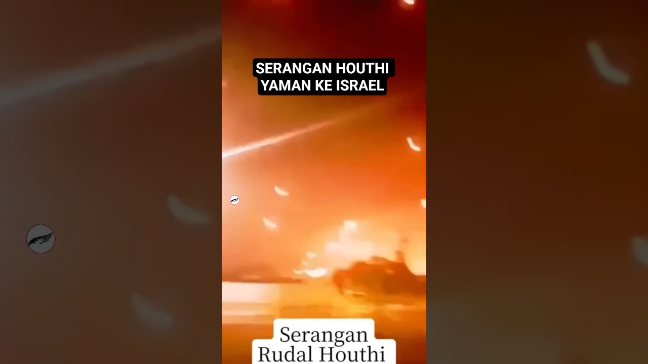 Detik detik Rudal Yaman Hantam Israel #shorts #israelvsyaman