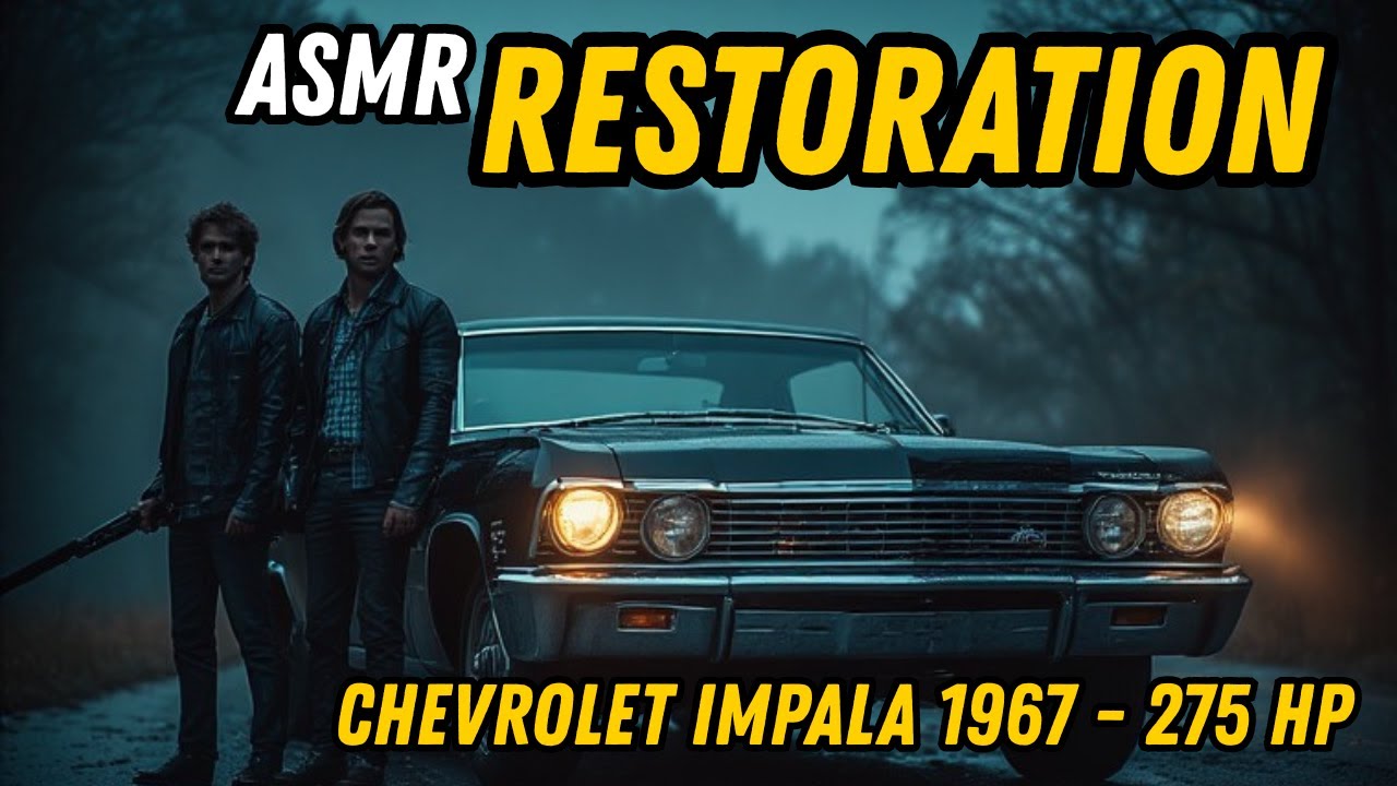 The Impala from the Supernatural series abandoned | We restored it | ASMR Car Restoration