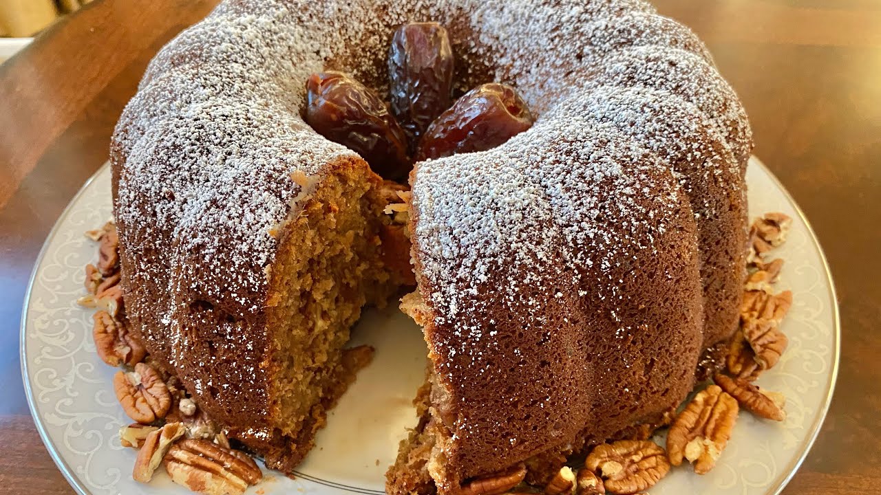 Pecan Date Cake-كيكة تمر البقان