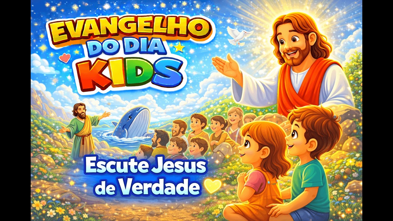 Evangelho do Dia Kids - 25/02/2026 - Escute Jesus de Verdade