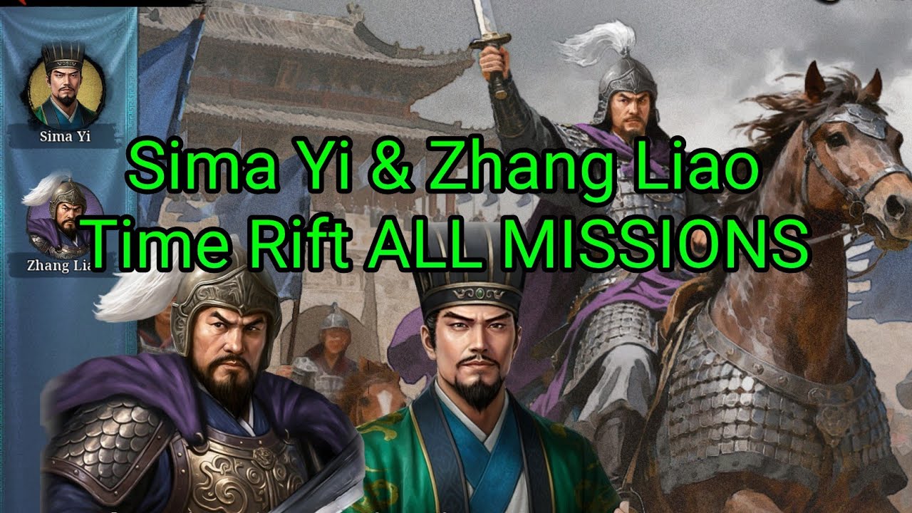 Great Conqueror 2 Shogun Sima Yi & Zhang Liao Time Rift ALL MISSIONS STRATEGY 