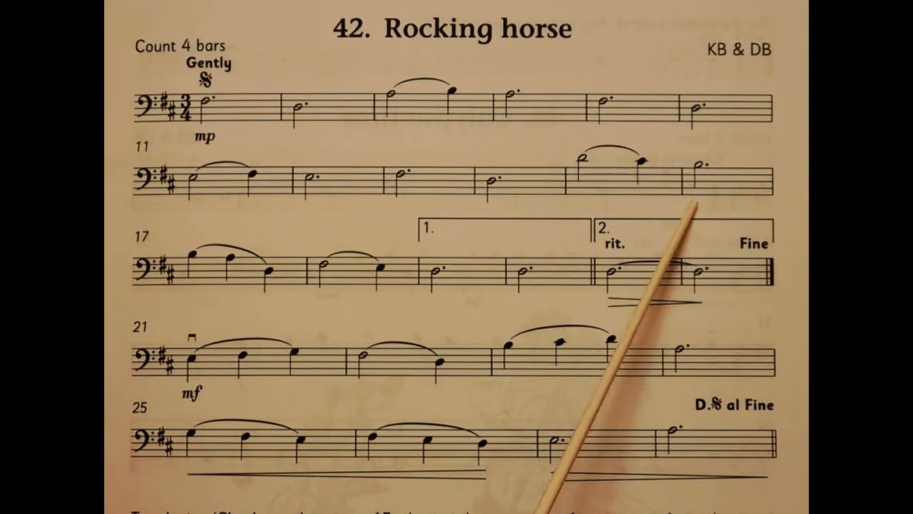 42 Rocking Horse piano accompaniment at rehearsal speed