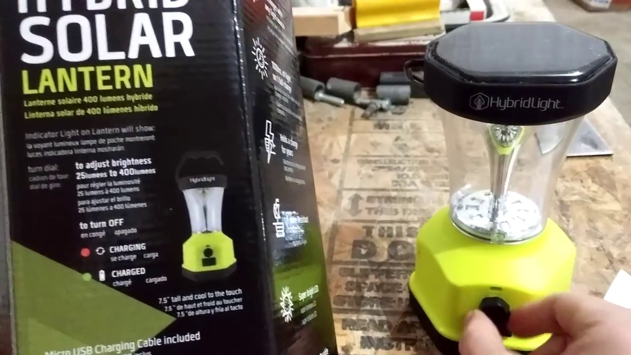 Hybrid Light Solar Lantern Review