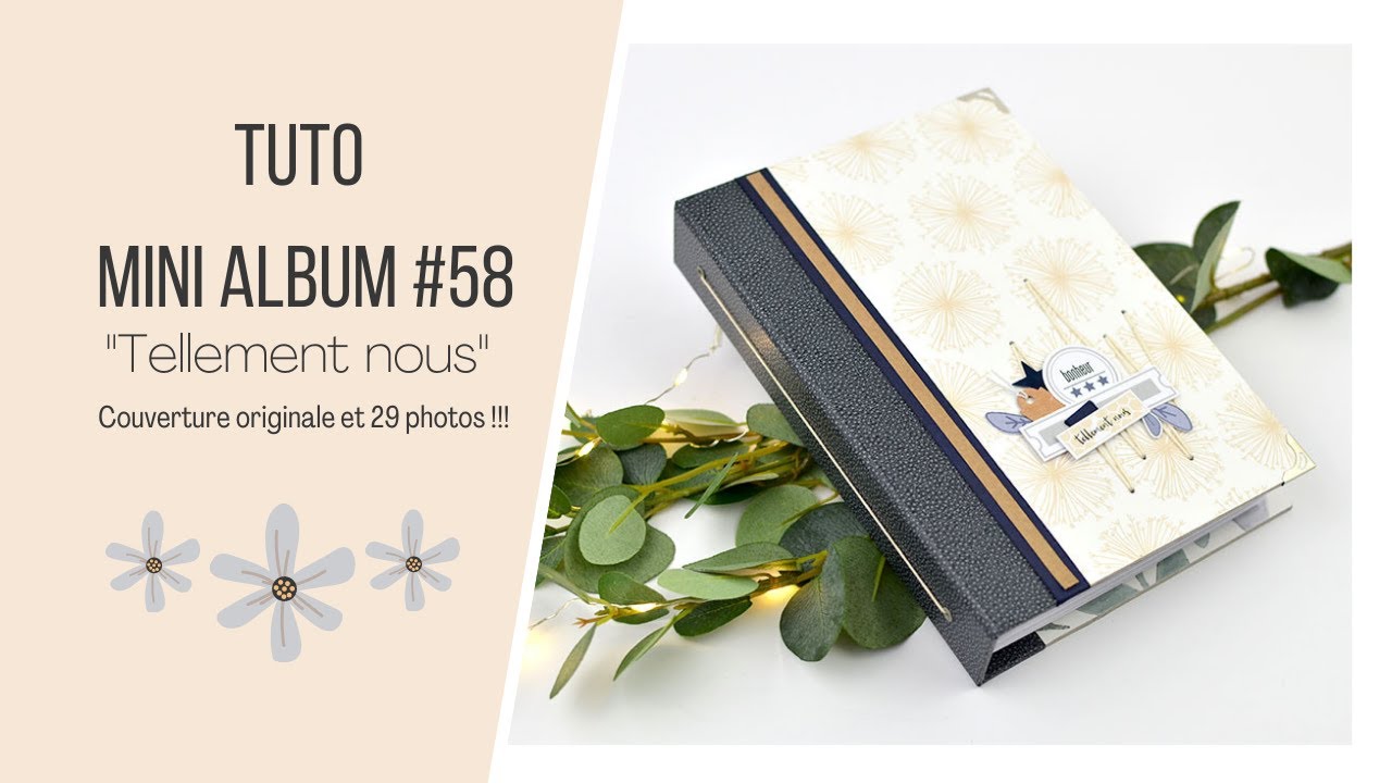 TUTO MINI ALBUM#58 De la couture pour la couverture !