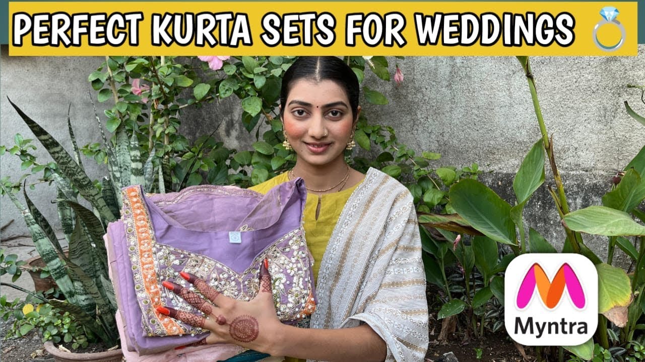Wedding Ready Kurta Sets from Myntra ✨ | Perfect for Shaadi & Functions #myntra #youtubevideo 