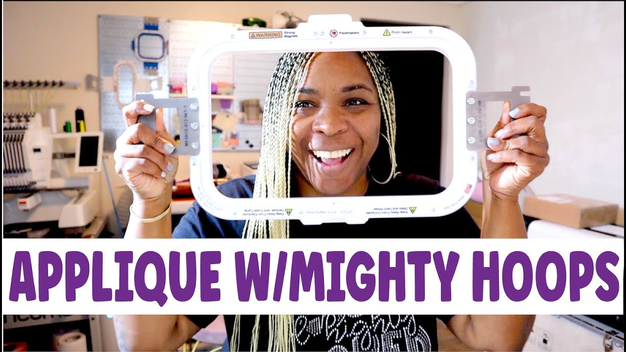 EASY APPLIQUÉ WITH RICOMA EM1010 EMBROIDERY MACHINES & MIGHTY HOOPS | MAKING A HOODIE
