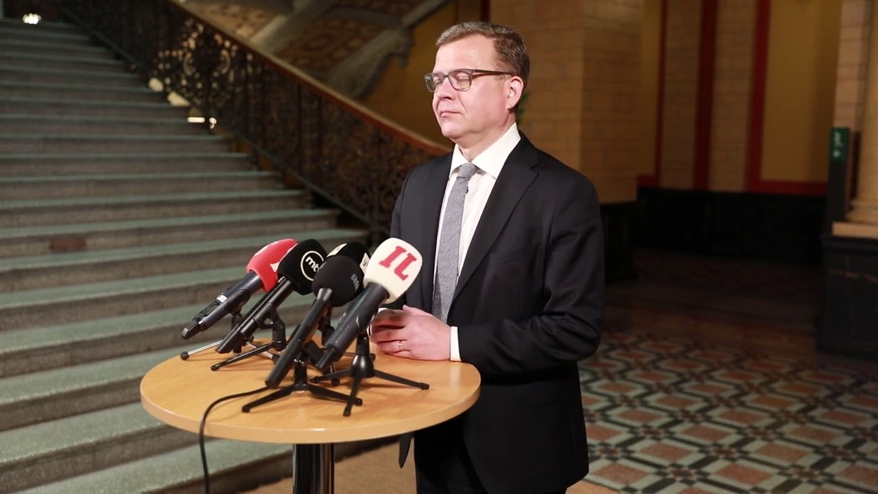 Hallituksen muodostaja Petteri Orpo Säätytalossa 25.5.2023