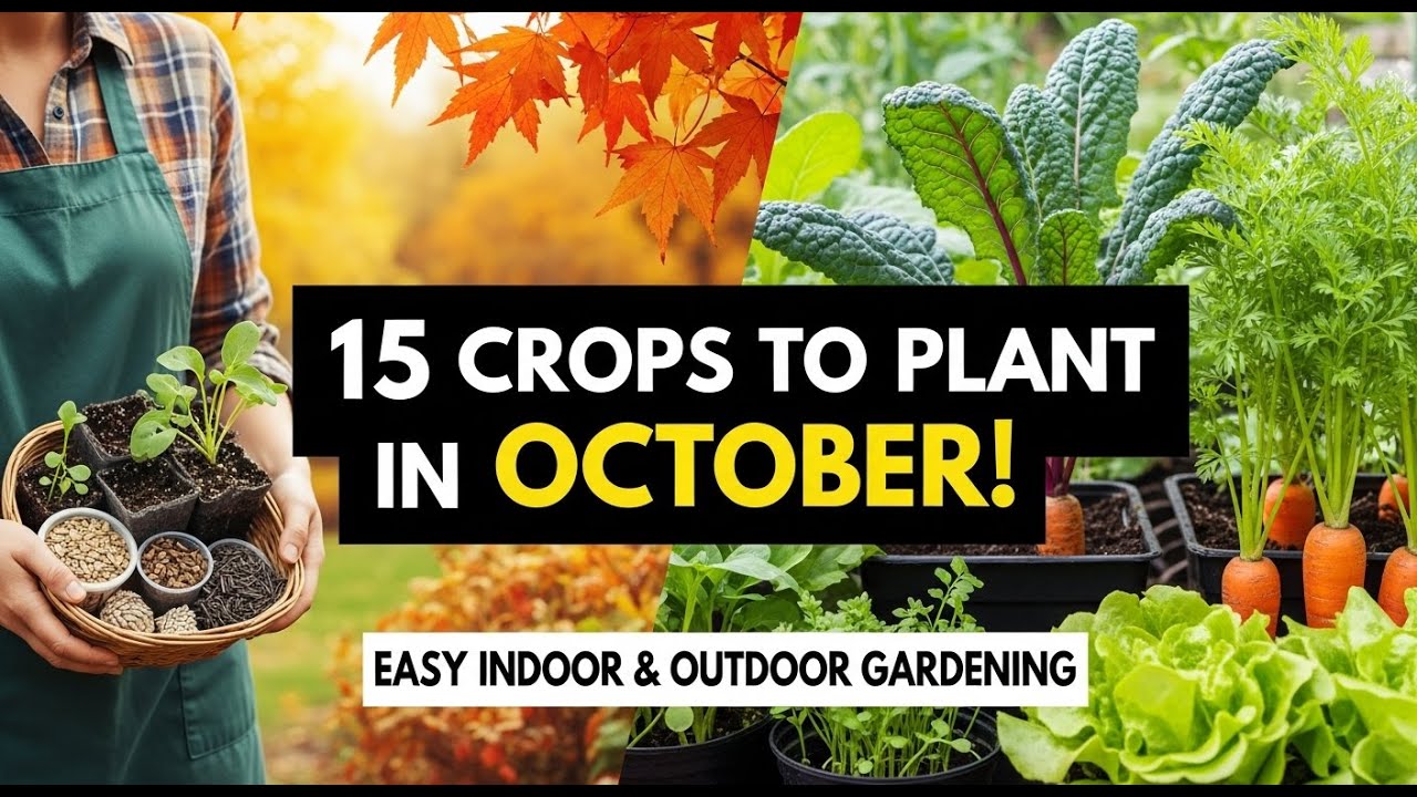 15 Best Crops to Plant in October Indoor & Outdoor Gardening Tips