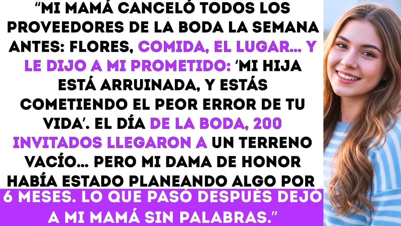 Mi mamá saboteó a uno de los proveedores de mi boda a mis espaldas… pero nunca imaginó lo que se iba