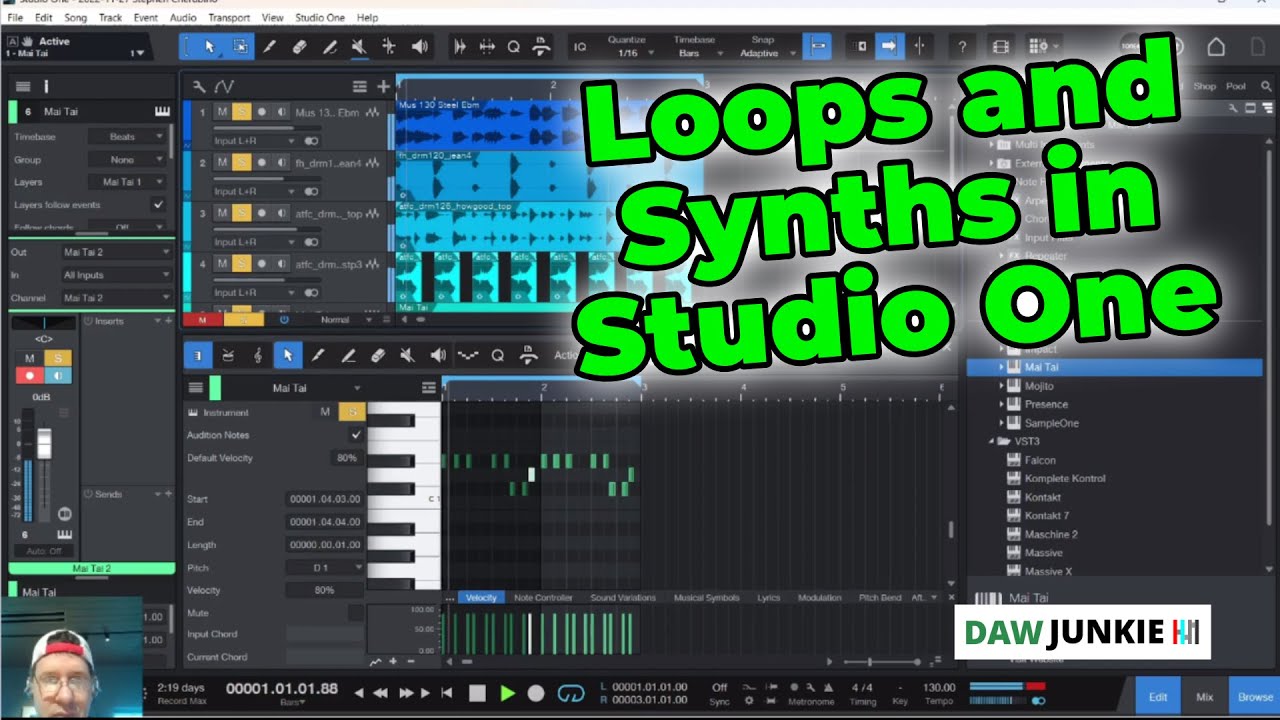 Loops and Synths in Studio One 6 - Using Presonus Sphere