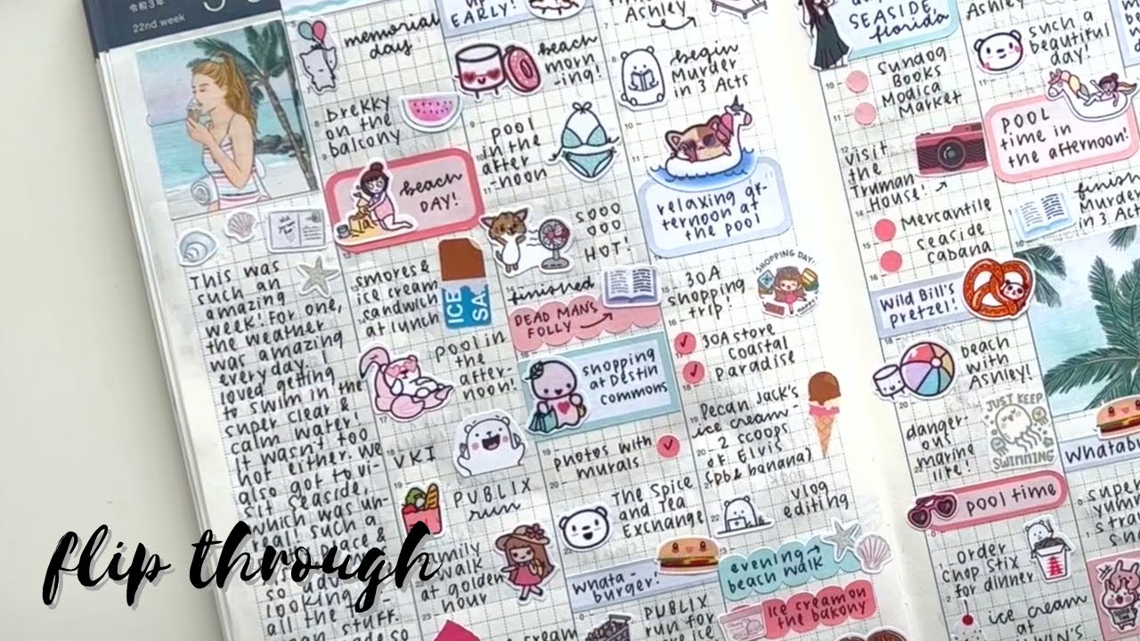 Hobonichi Cousin Flip Through • Jan - June 2021