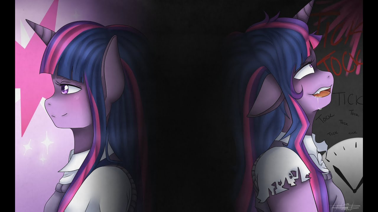 (Speedpaint) MLP: Twilight and two sides